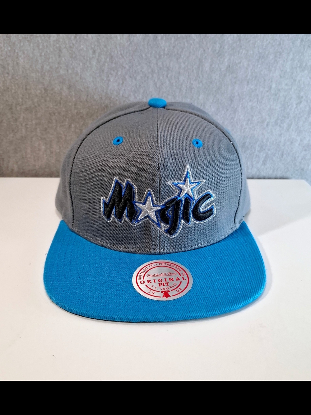 Mitchell & Ness  Gray and Blue Orlando Magic Snapback Hat
